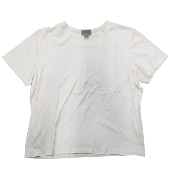Talora Size Large White Short Sleeved Top - Picture 1 of 3